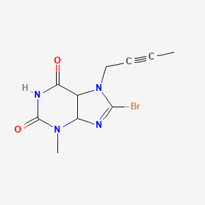 molecular formula C10H11BrN4O2 B12357115 8-Bromo-7-but-2-ynyl-3-methyl-4,5-dihydropurine-2,6-dione 