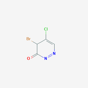 molecular formula C4H2BrClN2O B12357120 4-bromo-5-chloro-4H-pyridazin-3-one 