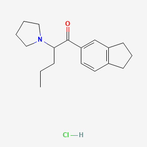 1-(2,3-dihydro-1H-inden-5-yl)-2-(pyrrolidin-1-yl)pentan-1-one,monohydrochloride