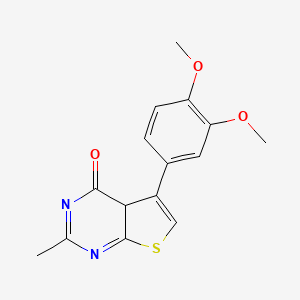 5-(3,4-dimethoxyphenyl)-2-methyl-4aH-thieno[2,3-d]pyrimidin-4-one