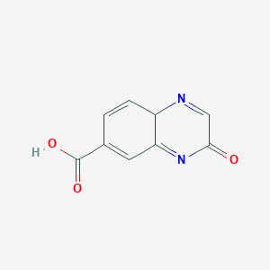 molecular formula C9H6N2O3 B12357255 6-Quinoxalinecarboxylic acid, 3,4-dihydro-3-oxo- 