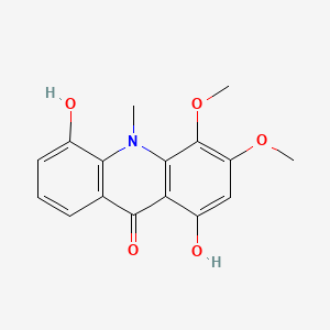 molecular formula C16H15NO5 B1235729 Citrusinine I CAS No. 86680-32-2