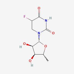 molecular formula C9H13FN2O5 B12357294 5'-Deoxy-5-fluoro-5,6-dihydrouridine CAS No. 88291-55-8