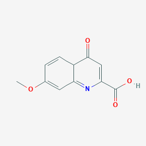 molecular formula C11H9NO4 B12357305 7-methoxy-4-oxo-4aH-quinoline-2-carboxylic acid 