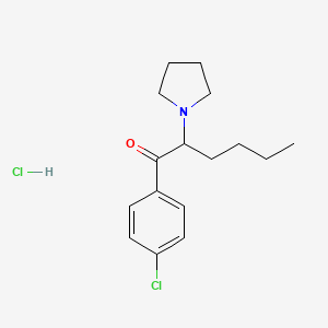 1-(4-Chlorophenyl)-2-(pyrrolidin-1-yl)hexan-1-one,monohydrochloride