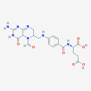 (2S)-2-[[4-[(2-amino-5-formyl-4-oxo-3,4a,6,7-tetrahydropteridin-6-yl)methylamino]benzoyl]amino]pentanedioic acid