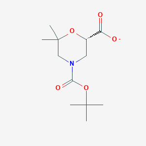 2,4-Morpholinedicarboxylic acid, 6,6-dimethyl-, 4-(1,1-dimethylethyl) ester, (2S)-