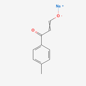 molecular formula C10H9NaO2 B12357331 Sodium 3-(4-methylphenyl)-3-oxoprop-1-en-1-olate 