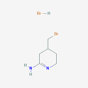 molecular formula C6H12Br2N2 B12357367 2-Pyridinamine, 4-(bromomethyl)-, monohydrobromide 