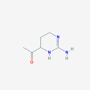 molecular formula C6H11N3O B12357387 1-(2-Amino-1,4,5,6-tetrahydropyrimidin-6-yl)ethanone 