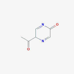 molecular formula C6H6N2O2 B12357412 2-acetyl-2H-pyrazin-5-one 