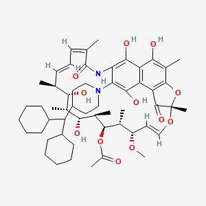 molecular formula C55H78N2O12 B1235743 Antibiotic C 27 CAS No. 37839-24-0