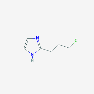 molecular formula C6H9ClN2 B12357435 2-(3-Chloropropyl)-1H-imidazole 