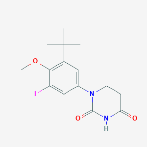 1-(3-Tert-butyl-5-iodo-4-methoxy-phenyl)hexahydropyrimidine-2,4-dione