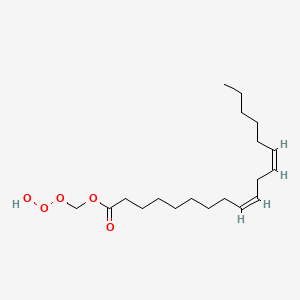 molecular formula C19H34O5 B1235750 trioxidanylmethyl (9Z,12Z)-octadeca-9,12-dienoate CAS No. 37244-82-9