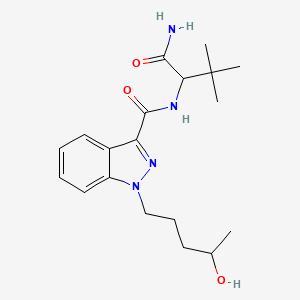 molecular formula C19H28N4O3 B12357501 N-(1-amino-3,3-dimethyl-1-oxobutan-2-yl)-1-(4-hydroxypentyl)-1H-indazole-3-carboxamide CAS No. 2748155-91-9