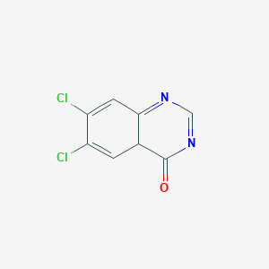 molecular formula C8H4Cl2N2O B12357531 6,7-dichloro-4aH-quinazolin-4-one 