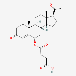 molecular formula C25H34O6 B1235754 Progesterone 6-hemisuccinate CAS No. 50909-93-8