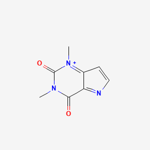 molecular formula C8H8N3O2+ B12357541 1,3-Dimethylpyrrolo[3,2-d]pyrimidin-1-ium-2,4-dione 