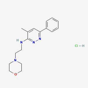 4-Morpholineethanamine, N-(4-methyl-6-phenyl-3-pyridazinyl)-, monohydrochloride