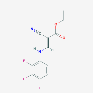 Ethyl 2-cyano-3-[(2,3,4-trifluorophenyl)amino]prop-2-enoate