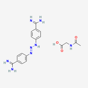 molecular formula C18H22N8O3 B12357598 Berenil CAS No. 15114-96-2