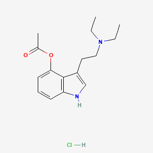 3-[2-(diethylamino)ethyl]-1H-indol-4-ol4-acetate,monohydrochloride