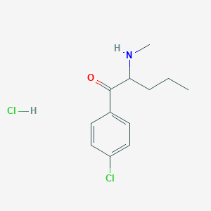 molecular formula C12H17Cl2NO B12357672 1-(4-Chlorophenyl)-2-(methylamino)pentan-1-one,monohydrochloride CAS No. 2749282-78-6