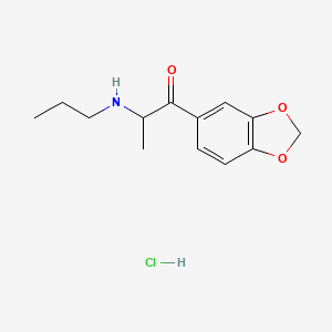 molecular formula C13H18ClNO3 B12357725 3,4-Methylenedioxy-N-propylcathinone hydrochloride CAS No. 2705469-52-7