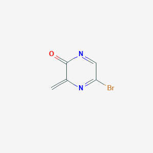 molecular formula C5H3BrN2O B12357738 5-Bromo-3-methylidenepyrazin-2-one 