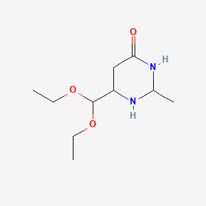 6-(Diethoxymethyl)-2-methyl-1,3-diazinan-4-one