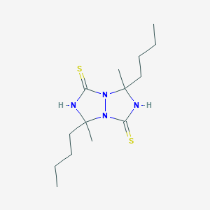 molecular formula C14H26N4S2 B1235779 3,7-二丁基-3,7-二甲基-2,6-二氢-[1,2,4]三唑并[1,2-a][1,2,4]三唑-1,5-二硫酮 