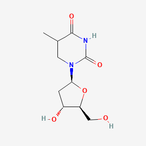 1-[(2S,4R,5S)-4-hydroxy-5-(hydroxymethyl)oxolan-2-yl]-5-methyl-1,3-diazinane-2,4-dione