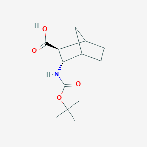 molecular formula C13H21NO4 B12357831 rac-(2R,3R)-3-{[(tert-butoxy)carbonyl]amino}bicyclo[2.2.1]heptane-2-carboxylic acid 