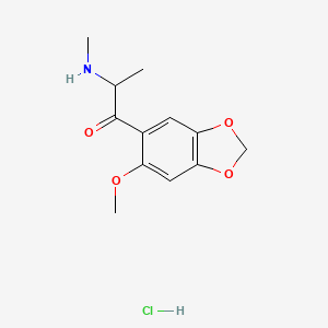 molecular formula C12H16ClNO4 B12357852 1-(6-Methoxybenzo[d][1,3]dioxol-5-yl)-2-(methylamino)propan-1-one,monohydrochloride 