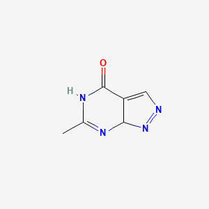 molecular formula C6H6N4O B12357870 6-Methyl-5,7a-dihydropyrazolo[3,4-d]pyrimidin-4-one 