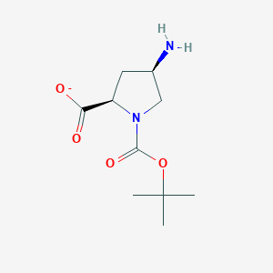 1,2-Pyrrolidinedicarboxylic acid, 4-amino-, 1-(1,1-dimethylethyl) ester, (2R,4R)-