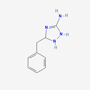 molecular formula C9H12N4 B12357910 3-benzyl-2,3-dihydro-1H-1,2,4-triazol-5-amine 