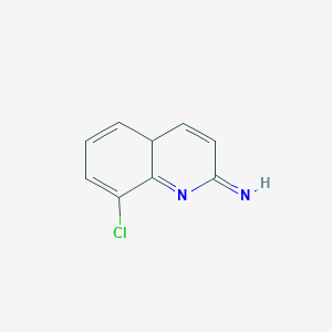 molecular formula C9H7ClN2 B12357918 8-chloro-4aH-quinolin-2-imine 