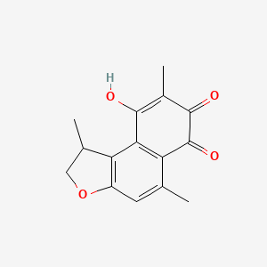 molecular formula C15H14O4 B1235797 Thespesone 