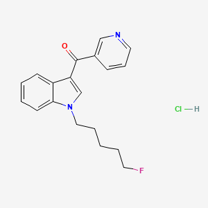 molecular formula C19H20ClFN2O B12357980 (1-(5-fluoropentyl)-1H-indol-3-yl)(pyridin-3-yl)methanone,monohydrochloride 