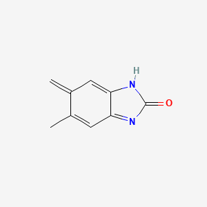 molecular formula C9H8N2O B12358010 5-methyl-6-methylidene-1H-benzimidazol-2-one 