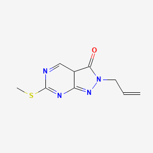 6-methylsulfanyl-2-prop-2-enyl-3aH-pyrazolo[3,4-d]pyrimidin-3-one