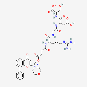 L-Serine, N2-[1,4-dioxo-4-[[4-(4-oxo-8-phenyl-4H-1-benzopyran-2-yl)MorpholiniuM-4-yl]Methoxy]butyl]-L-arginylglycyl-L-a-aspartyl-, inner salt