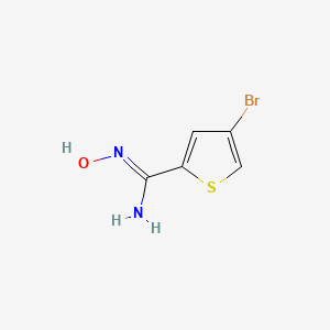 molecular formula C5H5BrN2OS B12358036 4-bromo-N'-hydroxythiophene-2-carboximidamide 