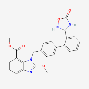 Methyl 2-ethoxy-3-[[4-[2-(5-oxo-1,2,4-oxadiazolidin-3-yl)phenyl]phenyl]methyl]benzimidazole-4-carboxylate