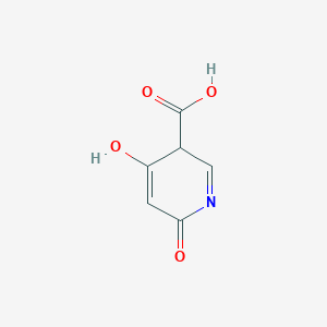 molecular formula C6H5NO4 B12358148 4-hydroxy-6-oxo-3H-pyridine-3-carboxylic acid 