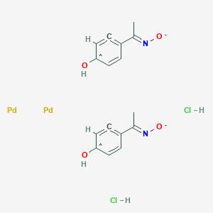 molecular formula C16H16Cl2N2O4Pd2-2 B12358156 CID 137891036 