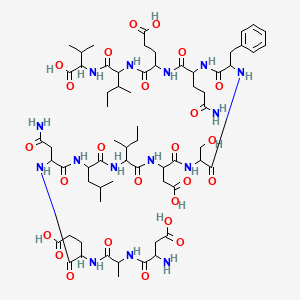 molecular formula C65H101N15O25 B12358180 Asp-Ala-Glu-Asn-Leu-Ile-Asp-Ser-Phe-Gln-Glu-Ile-Val 