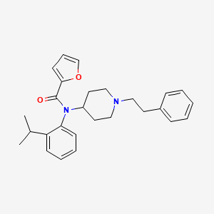 molecular formula C27H32N2O2 B12358199 N-(2-isopropylphenyl)-N-(1-phenethylpiperidin-4-yl)furan-2-carboxamide CAS No. 2748591-50-4